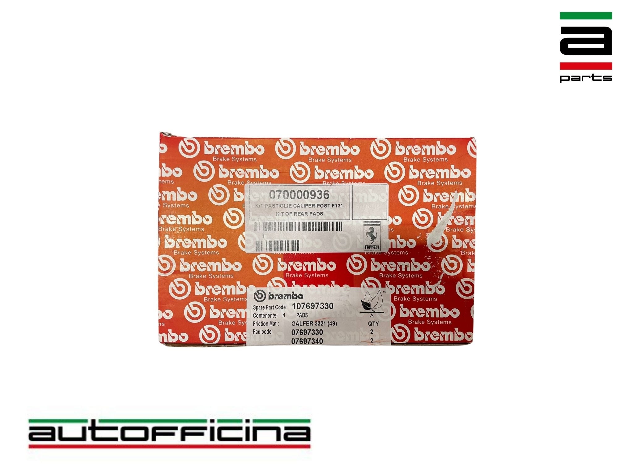 Ferrari 360 430 Rear Brake Pad Set 70000936 Genuine