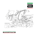 Ferrari F40 RH Door Card 62499800