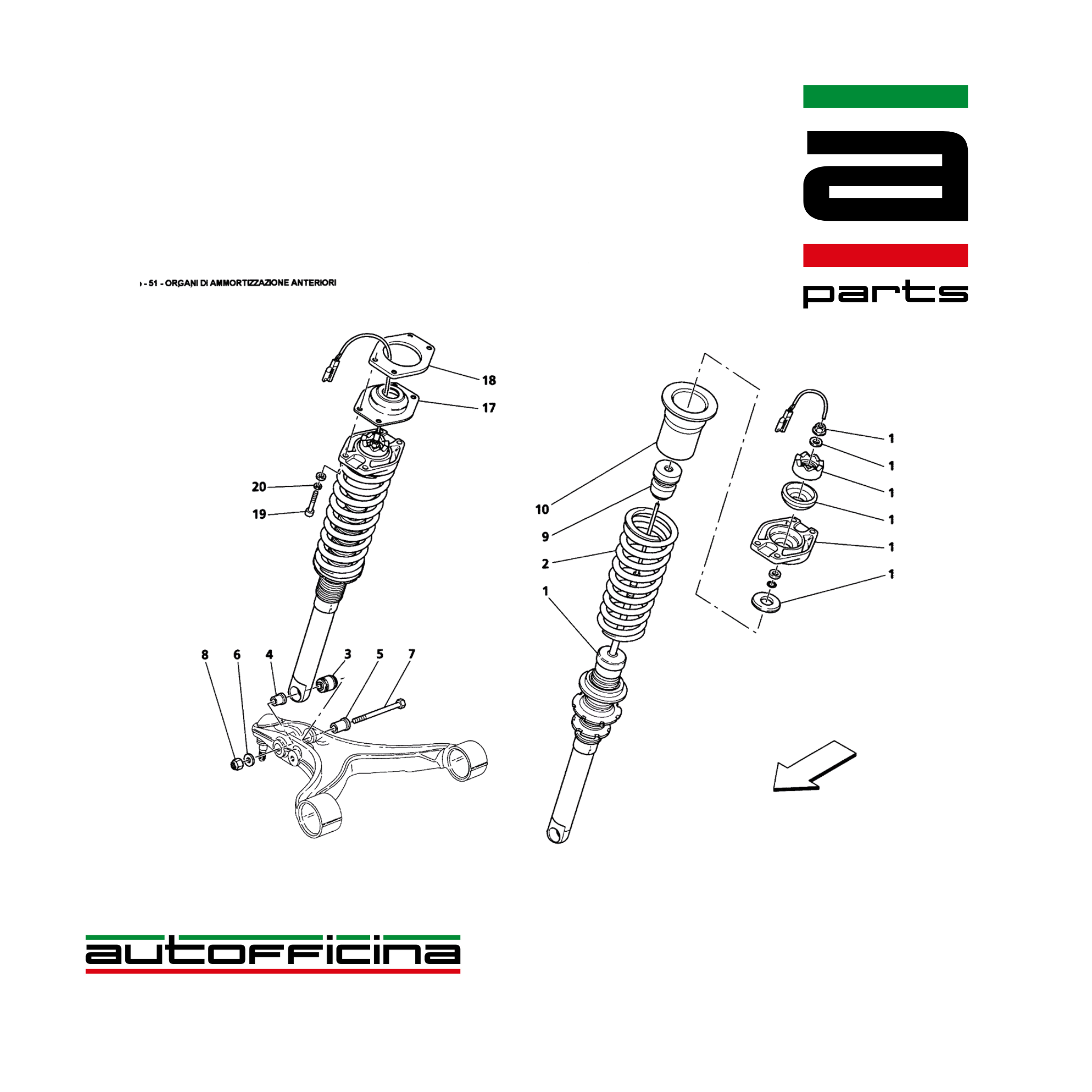Maserati Quattroporte 4.2 2005 Front Shock Absorber 202959